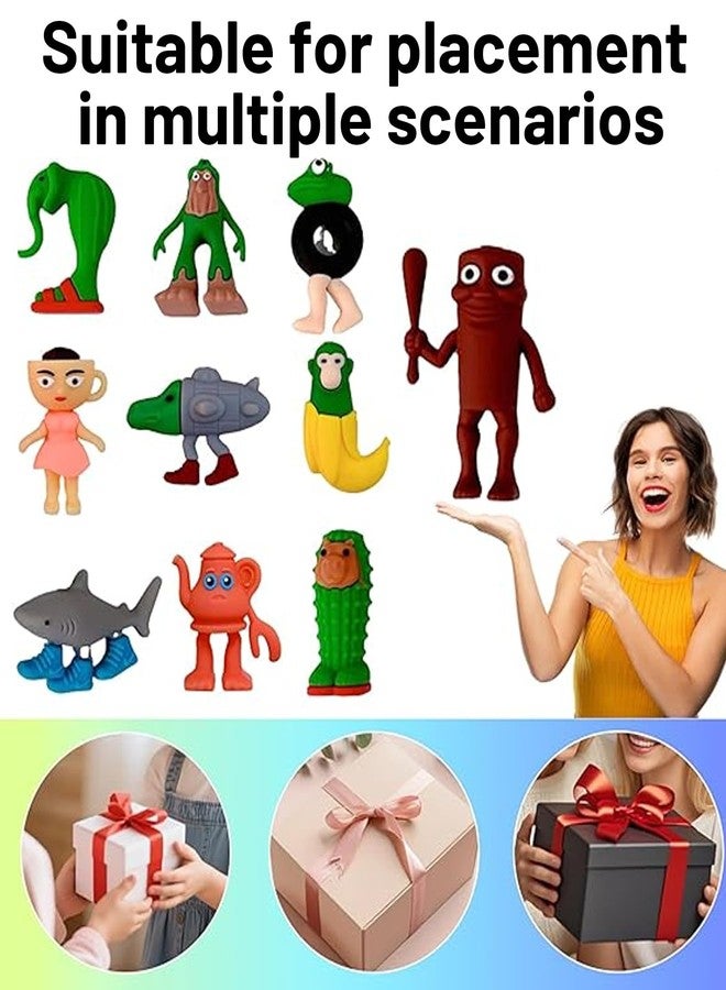 سكويشي مجموعة سلاسل مفاتيح إسفنجية مكونة من 10 قطع، مجسمات حيوانات، ألعاب حسية قابلة للتجميع للأطفال والكبار، سلاسل مفاتيح ناعمة قابلة للتجميع، حيوانات ثلاثية الأبعاد للزينة والهدايا [5.8 سم × 4.2 سم، مادة PVC] - Image 5